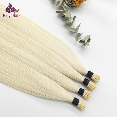 China Wholesale Silky Straight Wave Pre Bonded Human Hair Double Drawn Cuticle Keratin Pre Bonded Hair I Tip Hair Extension for sale