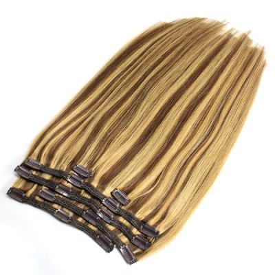 China 2022 Silky Straight Straight Wave Remy Hair Can Customize Human Clip In Hair Extensions for sale