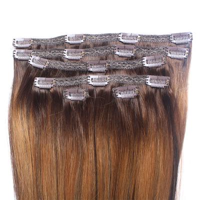 China 2022 Silky Straight High Quality Virgin Human Brazilian Remy Hair Clip In Hair Extension for sale