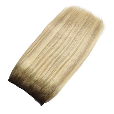 China 100% Invisible Double Virgin Hair Extension Halo Hair Extension One Piece Pulled Hair Extension for sale