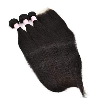 China Factory Wholesale Unprocessed Soft Virgin Hair Straight Hair Extensions for sale