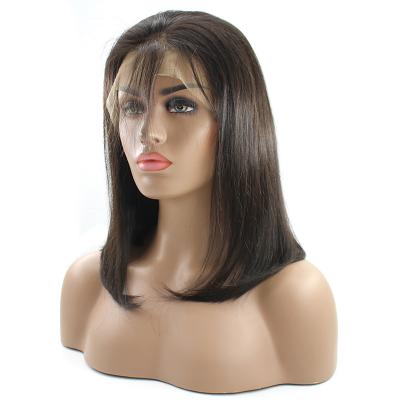 China Cuticle Aligned.No Gray Wholesale Cheap Virgin Cuticle Aligned Hair Closure Bob Wigs For Black Women for sale