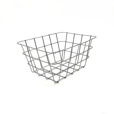 China Large Stocked Deep Freezer Baskets Fridge Household Wire Storage Basket Bins Organizer For Kitchen Pantry Freezer Cabinet Cabinets for sale