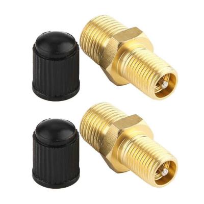 China 1/8 Inch NPT Air Compressor Tank Fill Solid Brass Nickel Plated Valve Core Rated To 200 Psig Working Pressure Air Tools for sale