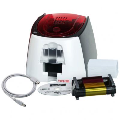 China Evolis Badgy 100/200 Printer Thermal Direct Printing PVC ID Card Printer With Single Side for sale