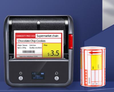 China Handthermalaufkleber-Drucker der barcode-Etikettendruckmaschine-75mm zu verkaufen