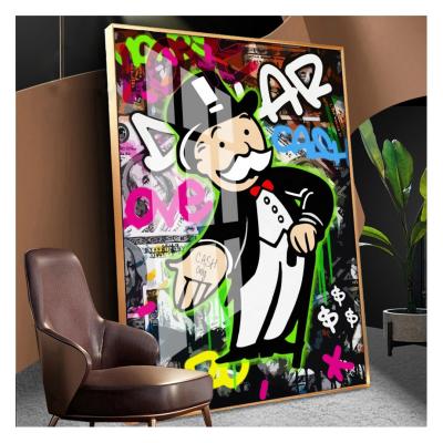 China High Quality Resin Crystal Porcelain Painting Alec Monopoly Pop Art Acrylic UV Printing Frame for sale