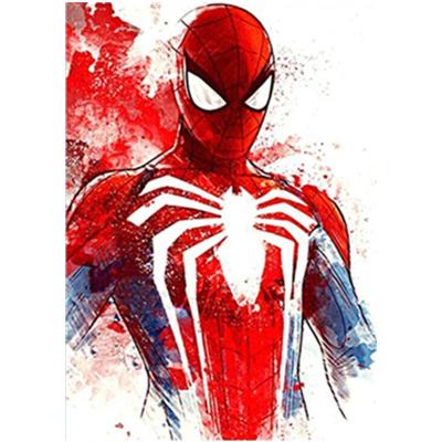 China Custom Diamond Painting Modern 5d Diy Crystal Diamond Painting Kit Color Spiderman Diamond Painting for sale