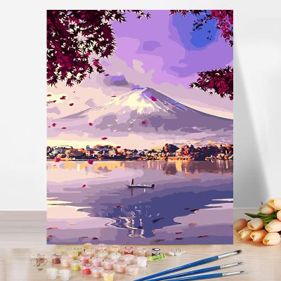 China Modern Landscape Diy Painting By Numbers Acrylic Paint By Numbers Hand Painted Oil Painting Painting By Numbers for sale