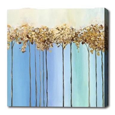 China Original Handmade Abstract Oil Painting Living Room Canvas Gold Foil Dafen Decorative Wall Art Painting for sale