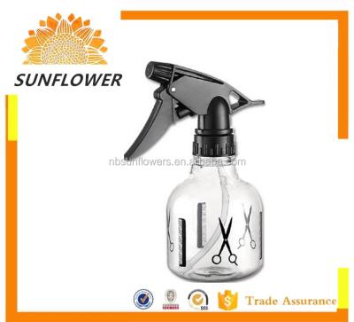 China Hair Salon Trigger Spray Bottle 250mL Small Plastic Watering / Hair Salon Spray Bottle With Spout for sale