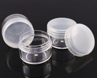 China Small volume 5ml skin care cream cosmetic use PS jar, plastic cream jar for sale