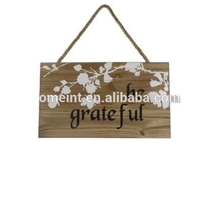 China Environmentally Friendly Wholesale Painting Wall Plaque Wall Signs Wall Decor Wall Sticker Home Wooden Decoration for sale