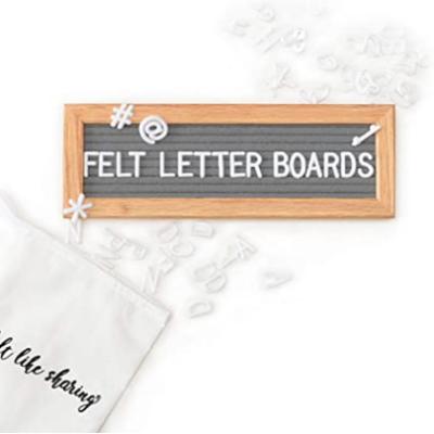 China Eco-Friendly Felt Small Letter Board With Letters And Numbers Message Board Changeable Letter Board for sale