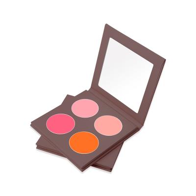 China Face Pigment High Color Darkness With Natural Delicate Makeup Blush 4 Colors Blush Palette for sale