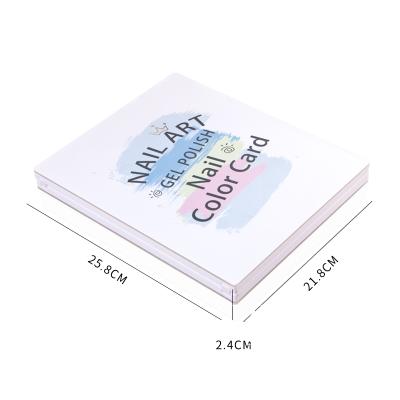 China Private Label 46 Color Nail Panel Color Card Nail Art Display Book Acrylic Nail Book for sale