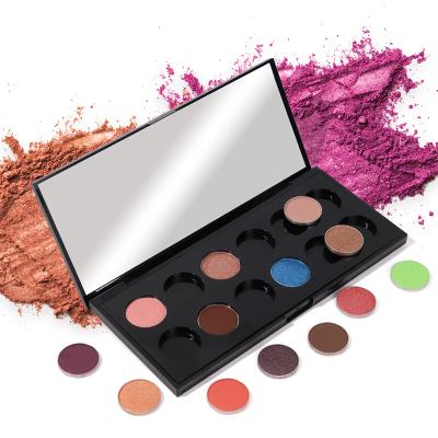 China Logo Latest Vegan Eye Shadow Waterproof Private Label 12 Eyeshadow Waterproof Custom Luminous Palette for sale