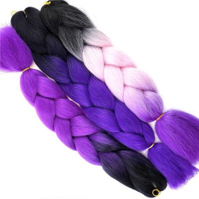 China Yaki Many Colors 48inch Unfold Synthetic Jumbo Braid Hair 100g Synthetic Braiding Hair for sale