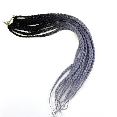 China Wholesale Colorful Three Jumbo Braid Hair Synthetic 24 Inch Cheap Synthetic Braiding Hair For Black Women for sale