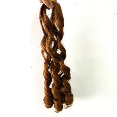 China 20 Inch 150g Synthetic Ombre Body Wave Loose Hair Crochet Braids Hair Silky Spiral Curl Wavy Braiding Hair Extension for sale