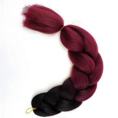 China Wholesale Synthetic Elephant Ombre Factory Price Hair Braiding Hair Crochet Braids Hair African Hair Extension for sale