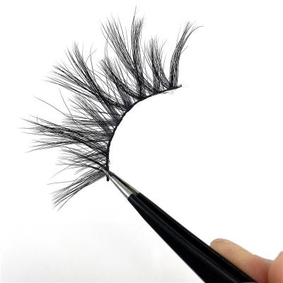 China Private Label Thick 100% Real Mink Lashes Strip Lashes 25mm Full Strip Lashes Wholesaler for sale