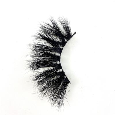 China Factory Price Dramatic Thick Thick Full Mink Eyelash Seller 25mm Strip Mink Long Soft Lashes for sale