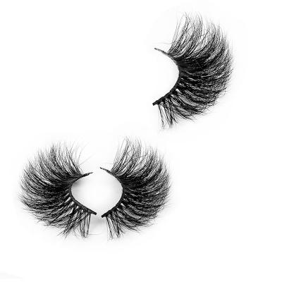 China Wholesale Mink Lahes 25mm Private Label Lashes Mink Lahes 25mm Strip 3d Strip Primer Eyelashes Handmade Natural Soft Transparent Korean 3d Mink Eyelashes for sale