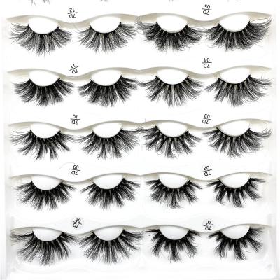 China New criss-cross style 25mm thick lashes own brand mink with case eyelash fashion make up tools for sale