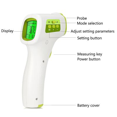 China plastic factory sale digital non contact infrared thermometer for baby digital fast shipping for sale