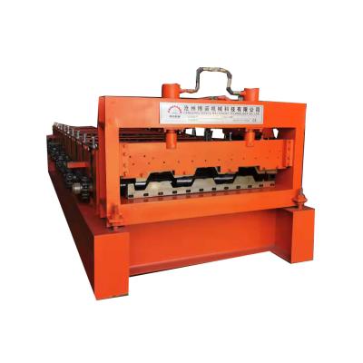 China Building Material Stores Floor Panel Making Machine Plain Tile Roll Forming Machine for sale