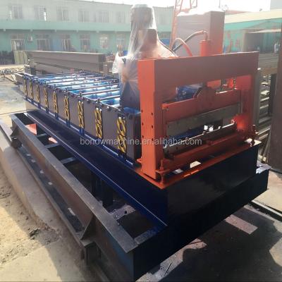 China Fully Automatic ROOF BONO Plate Rolling Machine , Zinc Roofing Sheet Making Machine Prices for sale