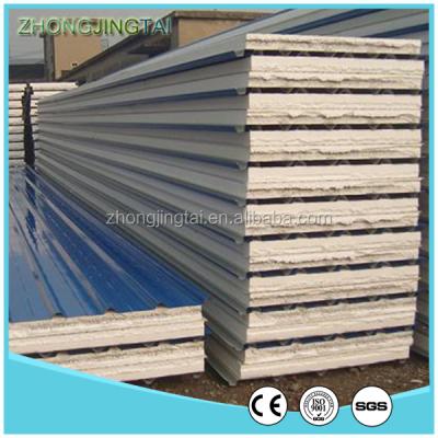 China Easy operation& low cost& cheap waterproof eps sandwich panel for wall panel ceiling insulated heat resistant insulation board for sale