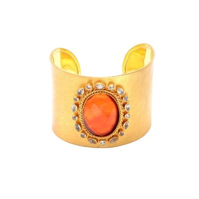 China CLASSIC Red Agate Gold Plated Oval Silver Bracelets Natural Stone Agate Bracelets for sale