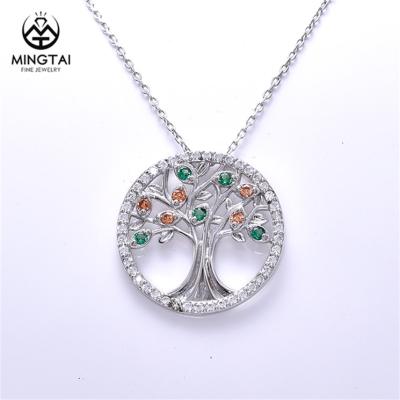 China CLASSIC Silver Tree of Life CZ Pendant, Wholesale Fashion Pendants for sale