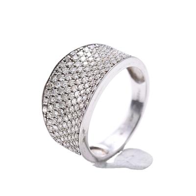 China Crystal Engagement Ring and Casual Wedding Bands, 925 Pave Ring Silver Ring for sale