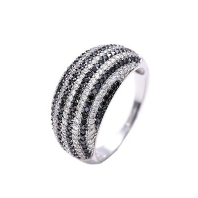 China New arrival CLASSIC fashion silver ring, wedding ring with zircon for sale