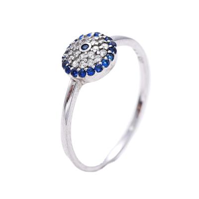 China CLASSIC 925 Sterling Silver Rings For Women , Pave Setting Zircon Ring for sale