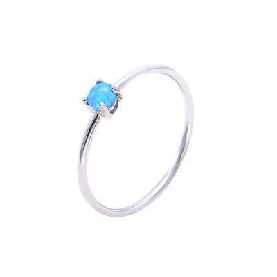 China Romantic 925 Sterling Silver Custom Opal Ring Women, Silver Opal Ring for sale