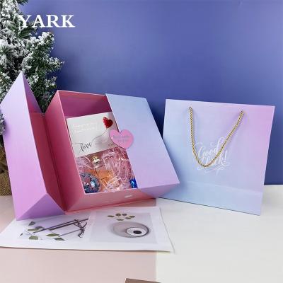 China Handmade Creative Folding Double Door Gift Valentine's Day Box Perfume Gift Box Packaging for sale