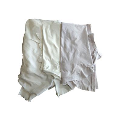 China Wholesales High Price White Capacity Absorption Water Oil Used T-shirt Wiping Workshop Used Clothing Rags for sale