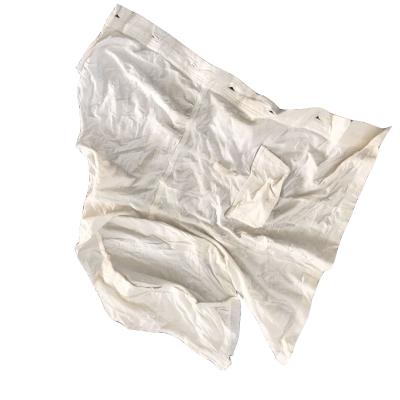 China Hot-selling 2021 Industrial Wiping Cloth Strong Capacity Water Oil Cloths White Color T-Shirt Cut Pieces Cotton Cloths for sale