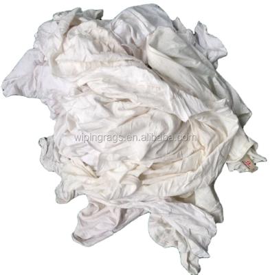 China Strong Oil Water Absorption Capacity Bulk White Cotton Wiping Cloths For Oil Absorbent Cloth for sale