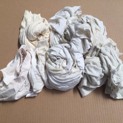 China Absorb Good Water And Oil Used White T-Shirt Wiping Industrial Cloths Packed Rags Importers In Japan for sale