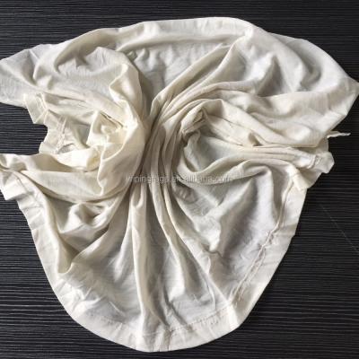 China Absorb water and oil T-shirt knitted yarn waste yarn rags buyers strongly white /cotton fabric abroad cutting waste rags for sale