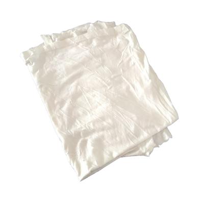 China 2021 Hot-selling Capacity Water Absorption Strong Cloth Wipes White Color T-shirt Cut Pieces Cotton Wipes Grade B for sale