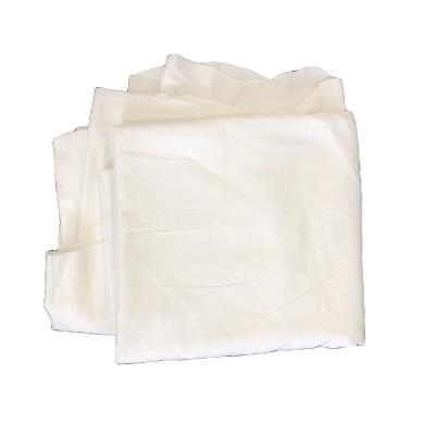 China Strong Absorption Capacity Water Oil White Sheet Hotel Recycled Good Quality Cleaning Capacity Mopping Rags for sale