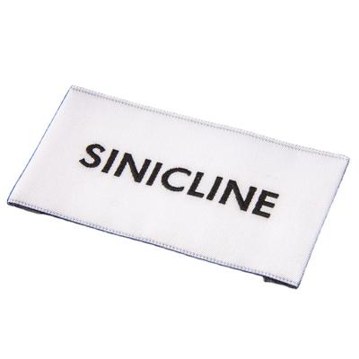 China Sustainable Sinicline Eco Friendly RPET Recycled Fashion Woven Label For Garment for sale