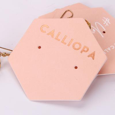 China Sinicline Eco-friendly Custom Logo Jewelery Cards Jewelry Cardboard Packaging Earring Card for sale