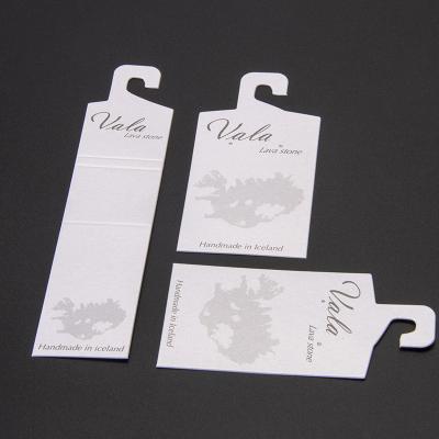 China Sinicline Eco-friendly Hot Selling Rectangle Jewelery Card Paper Earring Card Cheap Custom White Jewelry Display Card for sale